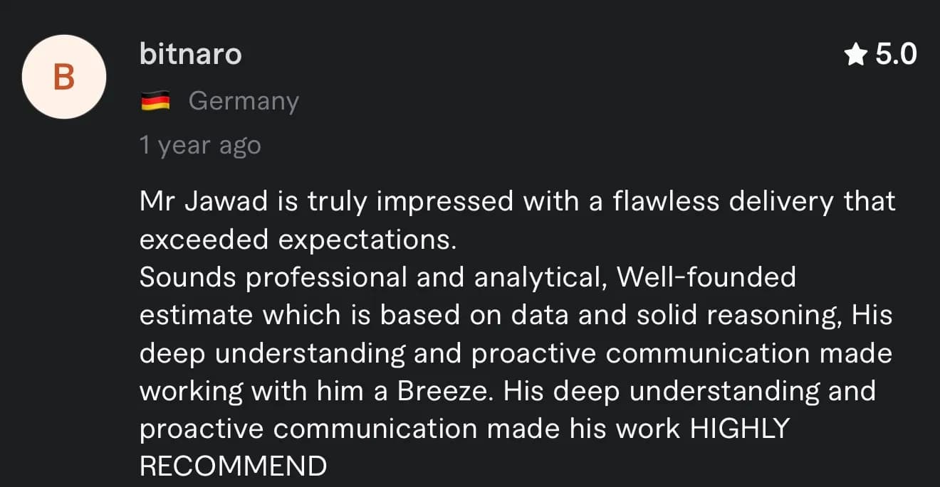 Client review from bitnaro