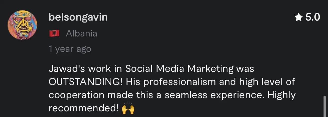 Client review from belsongavin