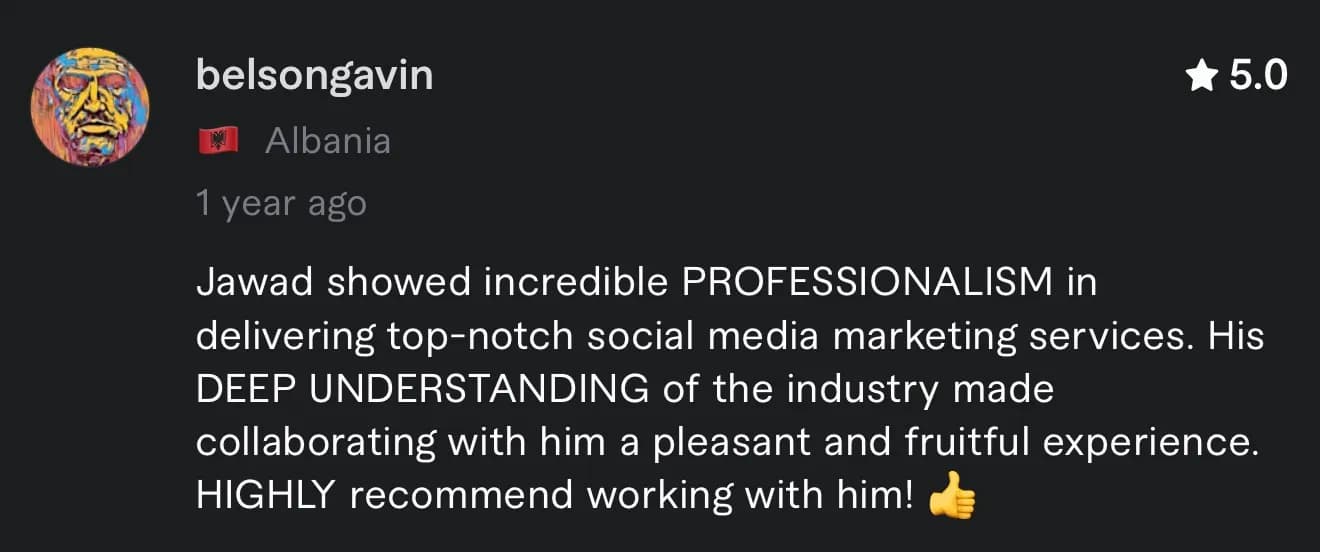 Client review from belsongavin